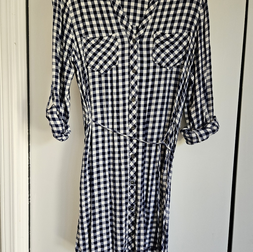 Tinsel Checked Dress, size M